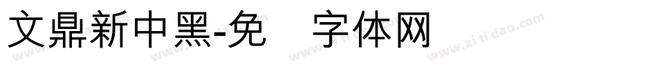 文鼎新中黑字体转换