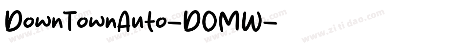 DownTownAuto-DOMW字体转换