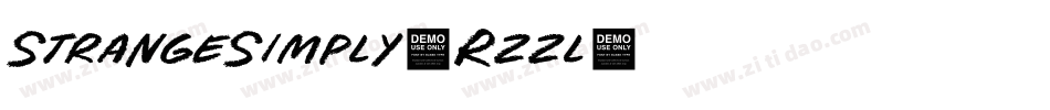 StrangeSimply-Rzzl字体转换