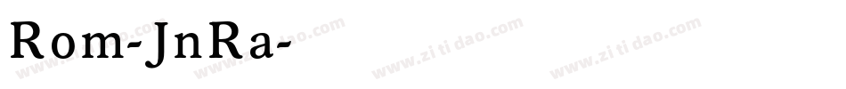 Rom-JnRa字体转换