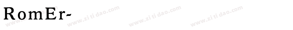 RomEr字体转换