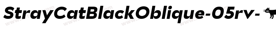 StrayCatBlackOblique-05rv字体转换