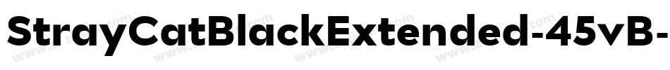 StrayCatBlackExtended-45vB字体转换