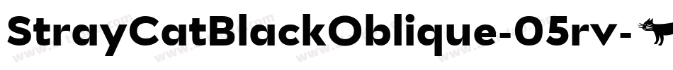 StrayCatBlackOblique-05rv字体转换