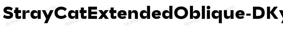 StrayCatExtendedOblique-DKyE字体转换