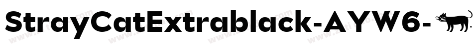 StrayCatExtrablack-AYW6字体转换
