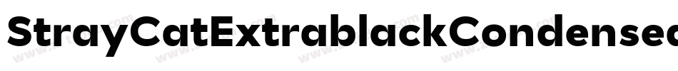 StrayCatExtrablackCondensedOblique-VBJy字体转换