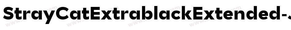 StrayCatExtrablackExtended-JdeB字体转换