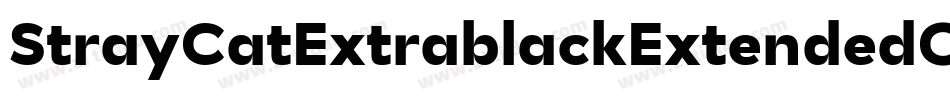 StrayCatExtrablackExtendedOblique-Gwea字体转换