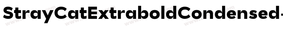 StrayCatExtraboldCondensed-55wz字体转换