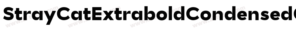 StrayCatExtraboldCondensedOblique-6576字体转换