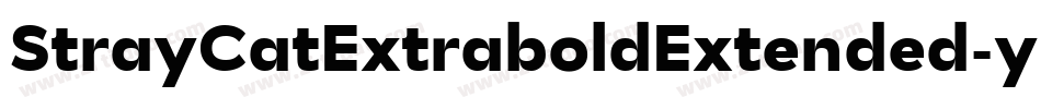 StrayCatExtraboldExtended-yPq5字体转换