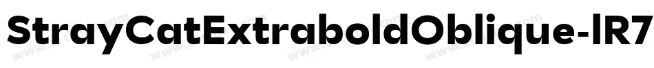 StrayCatExtraboldOblique-lR7X字体转换