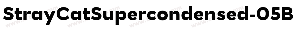 StrayCatSupercondensed-05Bv字体转换