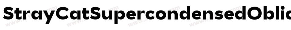 StrayCatSupercondensedOblique-egOe字体转换