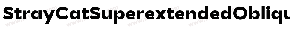 StrayCatSuperextendedOblique-adOa字体转换