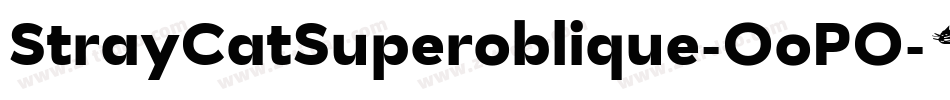 StrayCatSuperoblique-OoPO字体转换