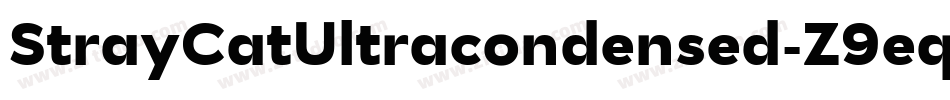 StrayCatUltracondensed-Z9eq字体转换