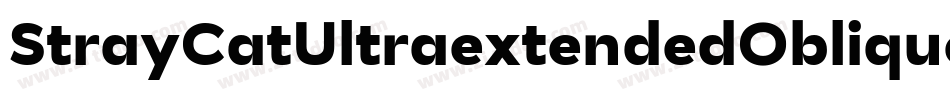 StrayCatUltraextendedOblique-prOy字体转换