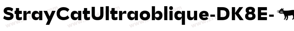 StrayCatUltraoblique-DK8E字体转换