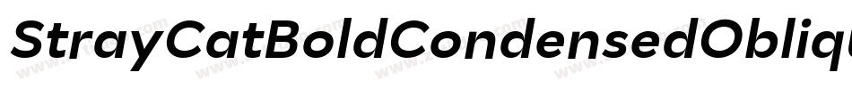 StrayCatBoldCondensedOblique-ad1a字体转换