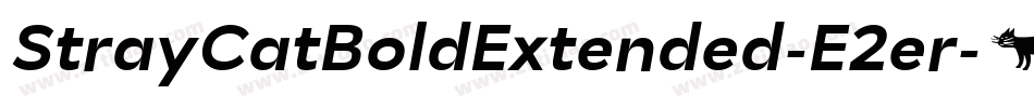 StrayCatBoldExtended-E2er字体转换