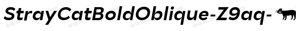 StrayCatBoldOblique-Z9aq字体转换