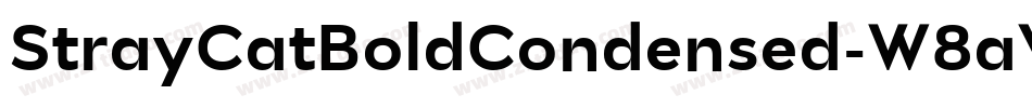 StrayCatBoldCondensed-W8aV字体转换
