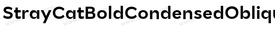 StrayCatBoldCondensedOblique-ad1a字体转换