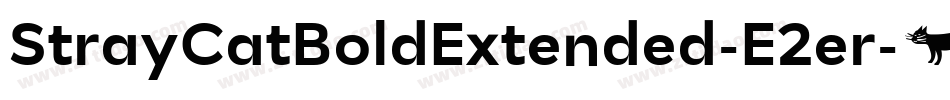 StrayCatBoldExtended-E2er字体转换