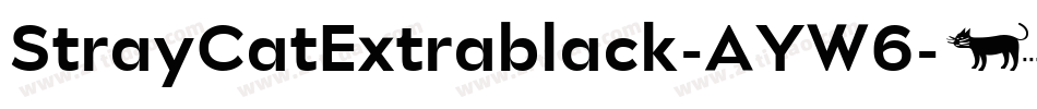 StrayCatExtrablack-AYW6字体转换