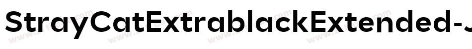 StrayCatExtrablackExtended-JdeB字体转换