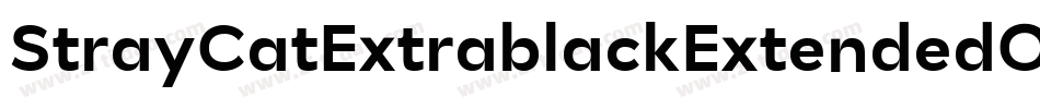 StrayCatExtrablackExtendedOblique-Gwea字体转换