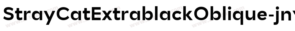 StrayCatExtrablackOblique-jnvv字体转换