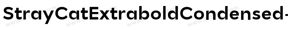 StrayCatExtraboldCondensed-55wz字体转换