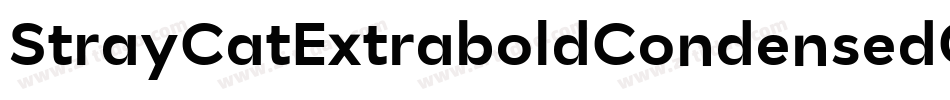StrayCatExtraboldCondensedOblique-6576字体转换