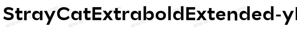 StrayCatExtraboldExtended-yPq5字体转换