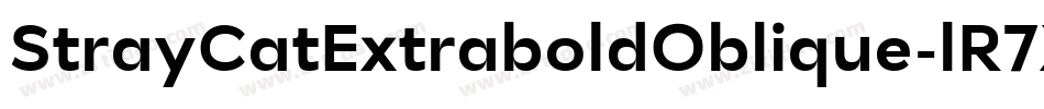 StrayCatExtraboldOblique-lR7X字体转换