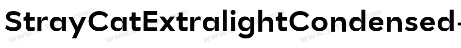 StrayCatExtralightCondensed-15ML字体转换