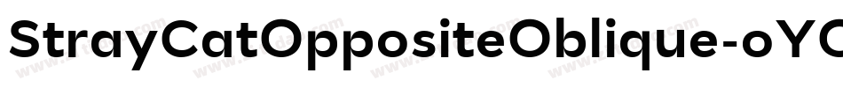 StrayCatOppositeOblique-oYOB字体转换