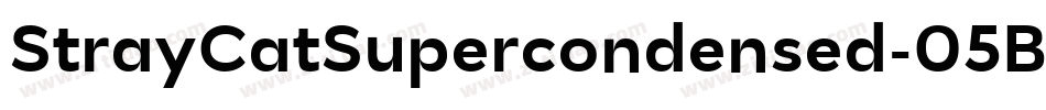 StrayCatSupercondensed-05Bv字体转换