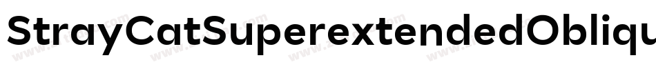 StrayCatSuperextendedOblique-adOa字体转换