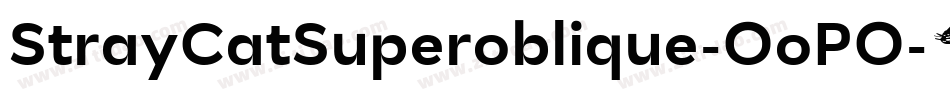 StrayCatSuperoblique-OoPO字体转换