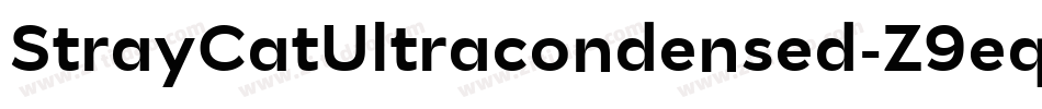 StrayCatUltracondensed-Z9eq字体转换