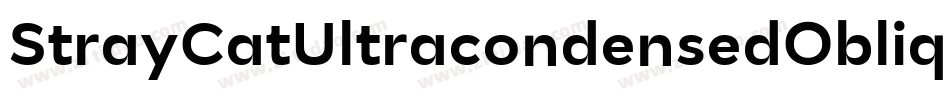 StrayCatUltracondensedOblique-35rX字体转换