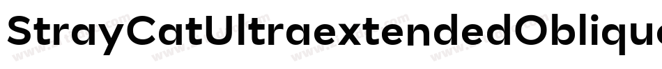 StrayCatUltraextendedOblique-prOy字体转换