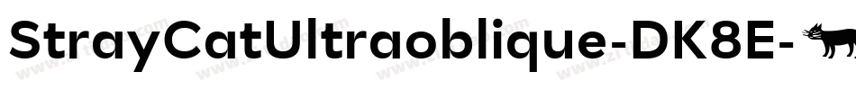 StrayCatUltraoblique-DK8E字体转换