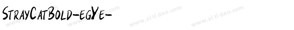 StrayCatBold-egYe字体转换