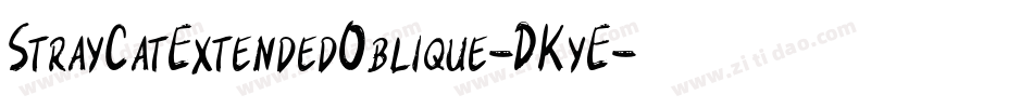 StrayCatExtendedOblique-DKyE字体转换