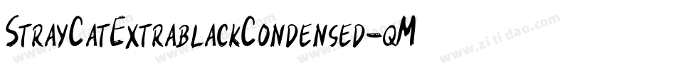 StrayCatExtrablackCondensed-qMq6字体转换